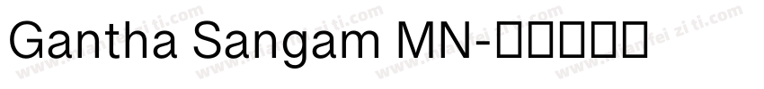 Gantha Sangam MN字体转换